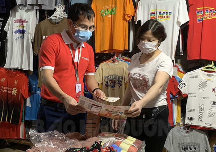 Triển khai kênh thanh toán không dùng tiền mặt Viettel Money tại chợ Hải Tân